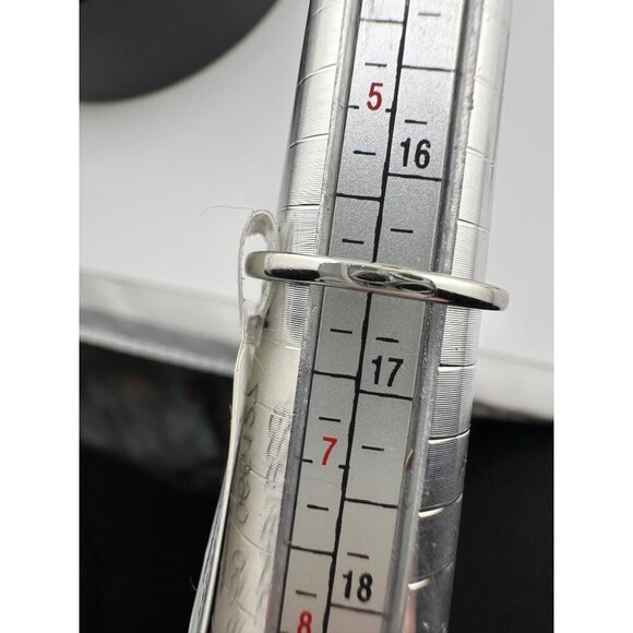 Free People Silver & Blue Stone Rings Set Of 2 Size 6 & 8 Unique Design - Picture 7 of 7